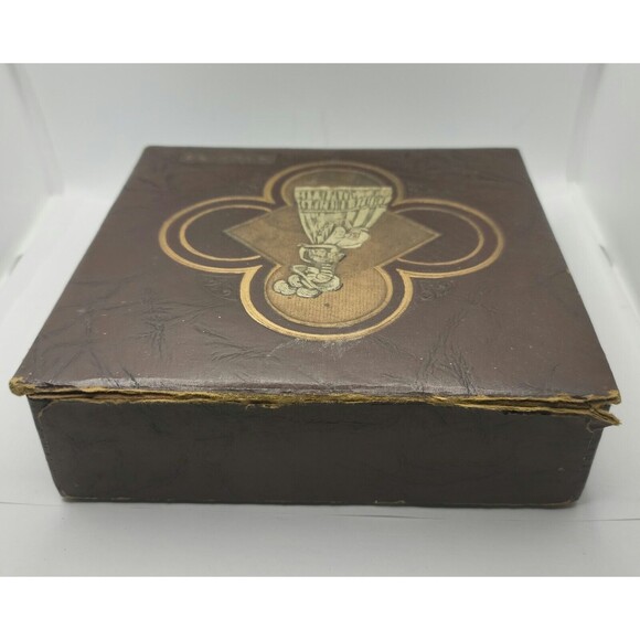 Vintage Antique Early 1900's Pyrography Hanky Vanity Storage GloveBox - Picture 4 of 11